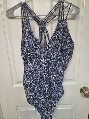 FAT FACE Watercolour Batik Swimsuit